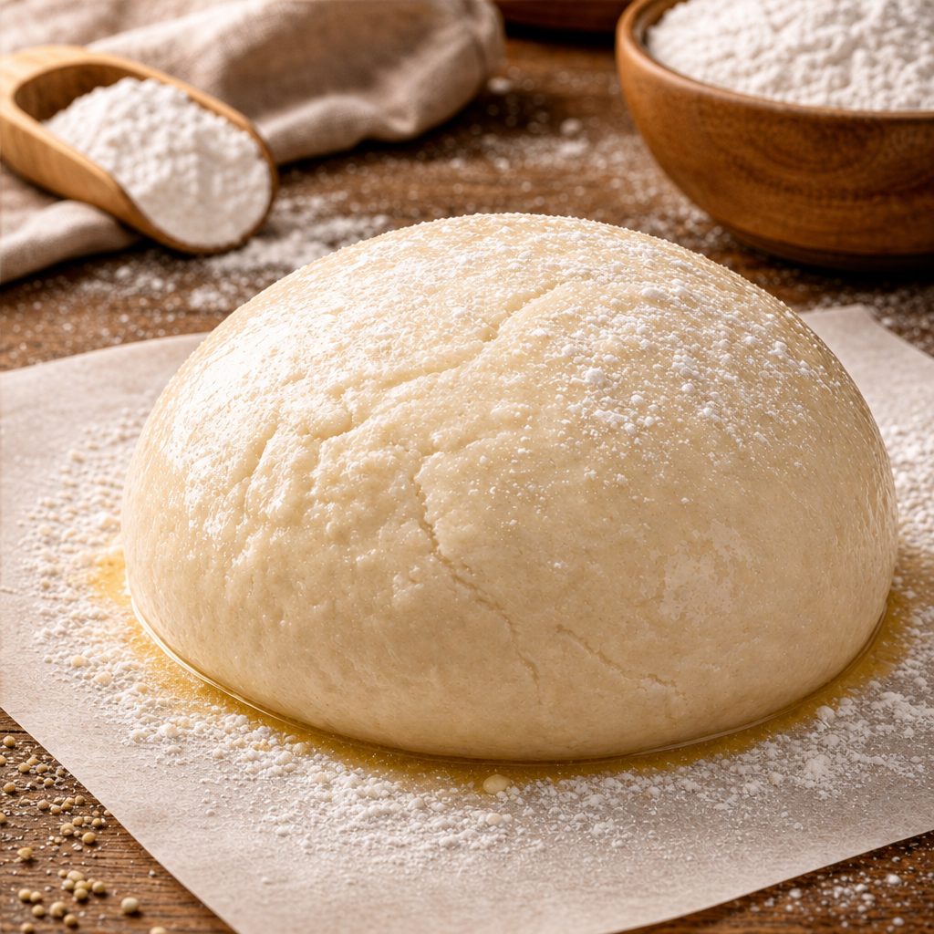 No-Gluten Added Dough Ball.